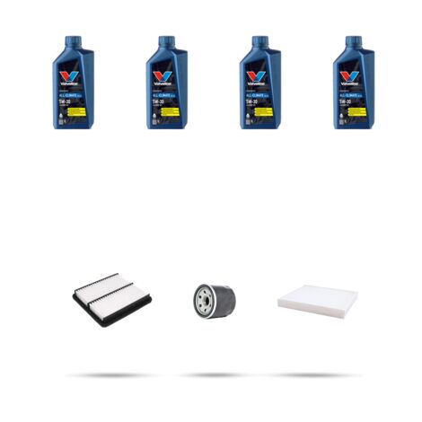 Kit tagliando 3 FILTRI e 4L OLIO compatibile con Kia Cerato II (TD) 1.6 91kw dal 2010