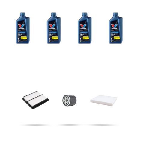 Kit tagliando 3 FILTRI e 4L OLIO compatibile con Kia Cerato II (TD) 1.6 93kw dal 2008