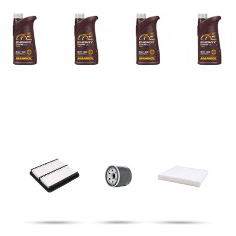 Kit tagliando 3 FILTRI e 4L OLIO compatibile con Kia Cerato II (TD) 2.0 115kw dal 2008