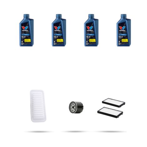 Kit tagliando 3 FILTRI e 4L OLIO compatibile con Mazda 3 (BL) 1.6 77kw dal 2009