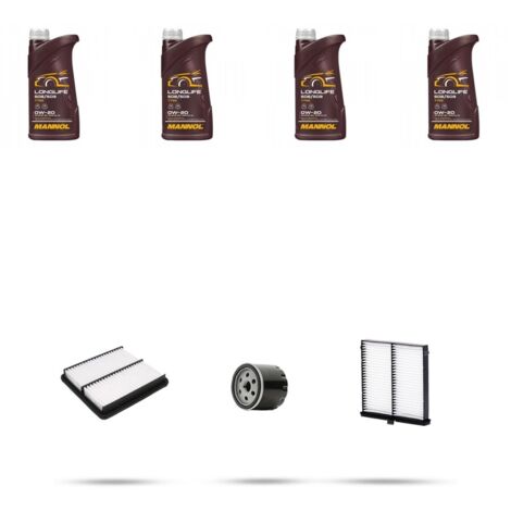 Kit tagliando 3 FILTRI e 4L OLIO compatibile con Mazda 3 (BP) 2.0 Skyactiv-G 90kw dal 2019