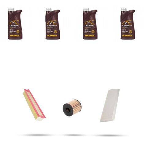 Kit tagliando 3 FILTRI e 4L OLIO compatibile con Mini ONE II (R55,R56,R609) 1.6 72kw dal 2010