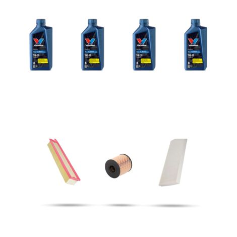 Kit tagliando 3 FILTRI e 4L OLIO compatibile con Mini ONE II (R56) 1.6 55kw dal 2010