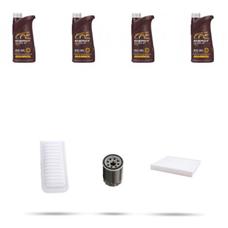 Kit tagliando 3 FILTRI e 4L OLIO compatibile con Mitsubishi Lancer VIII 1.8 105kw dal 2008