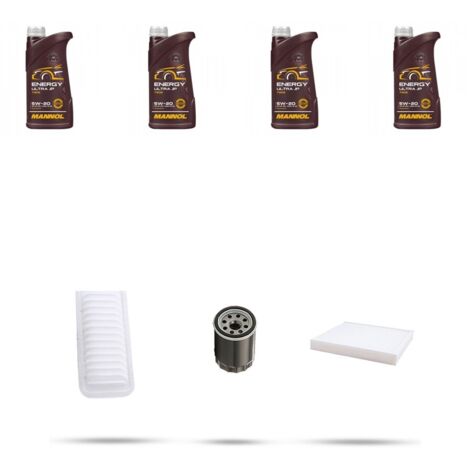Kit tagliando 3 FILTRI e 4L OLIO compatibile con Mitsubshi ASX (GA7W) 1.6 MIVEC 85kw Dal 2010
