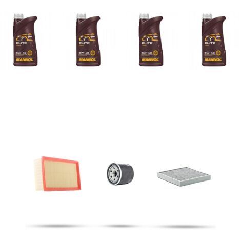 Kit tagliando 3 FILTRI e 4L OLIO compatibile con Mitsubshi Colt VI (Z30) 1.5 132KW Dal 2010