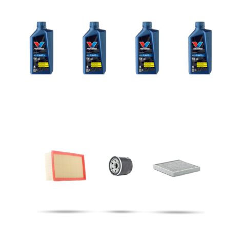 Kit tagliando 3 FILTRI e 4L OLIO compatibile con Mitsubshi Colt VI (Z30) 1.5 132KW Dal 2010