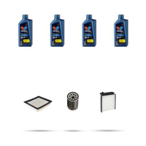 Kit tagliando 3 FILTRI e 4L OLIO compatibile con Nissan Note (E11) 1.4 65kw Dal 2006