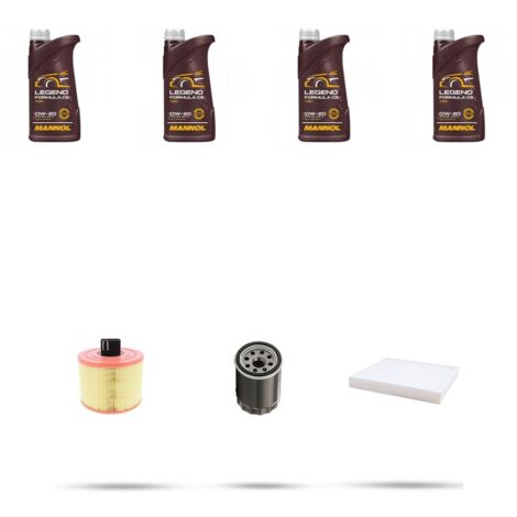 Kit tagliando 3 FILTRI e 4L OLIO compatibile con Opel Astra K 1.0 77kw Dal 2015