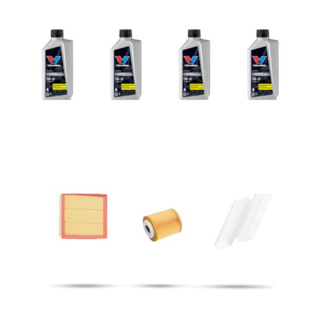 Kit tagliando 3 FILTRI e 4L OLIO compatibile con Opel Combo E 1.5 96kw Dal 2018