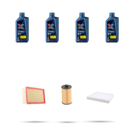 Kit tagliando 3 FILTRI e 4L OLIO compatibile con Opel Mokka Mokka X 1.4 Turbo 103kw Dal 2012
