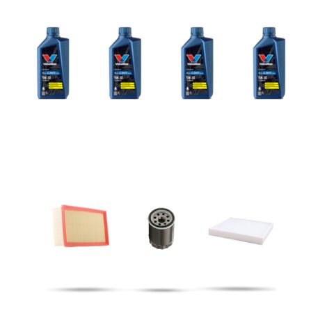 Kit tagliando 3 FILTRI e 4L OLIO compatibile con Opel Mokka Mokka X 1.4 Turbo 112kw Dal 2016