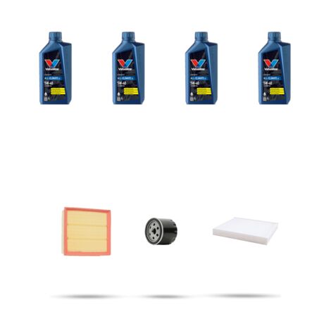 Kit tagliando 3 FILTRI e 4L OLIO compatibile con Opel Zafira B 1.6 16v 77kw dal 2005