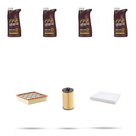 Kit tagliando 3 FILTRI e 4L OLIO compatibile con Opel Zafira C Tourer 1.4 Turbo 88kw dal 2011