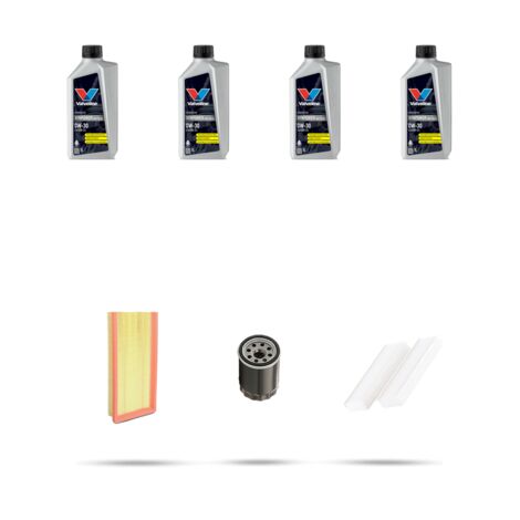 Kit tagliando 3 FILTRI e 4L OLIO compatibile con Peugeot 208 II 1.2 Pure Tech 96kw dal 2019