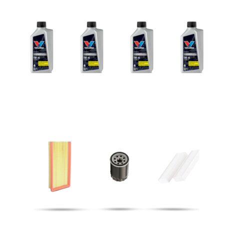 Kit tagliando 3 FILTRI e 4L OLIO compatibile con Peugeot 3008 II 1.2 PureTech 96kw Dal 2016