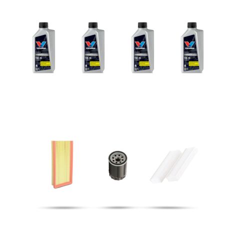 Kit tagliando 3 FILTRI e 4L OLIO compatibile con Peugeot 308 II 1.2 E-THP 96kw dal 2014