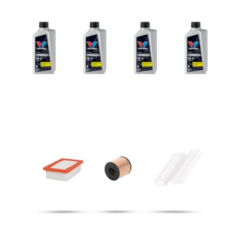 Kit tagliando 3 FILTRI e 4L OLIO compatibile con Peugeot 308 II 1.6 GT THP 184kw dal 2015