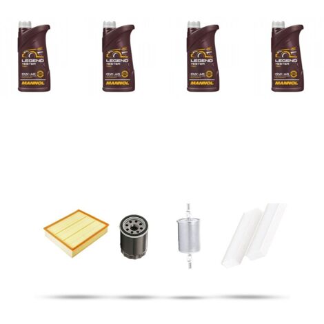 Kit tagliando 3 FILTRI e 4L OLIO compatibile con Renault Captur (J5,H5) 0.9 TCE 66kw dal 2013