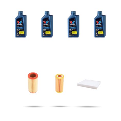 Kit tagliando 3 FILTRI e 4L OLIO compatibile con Renault Clio II 1.0 40kw Dal 2000
