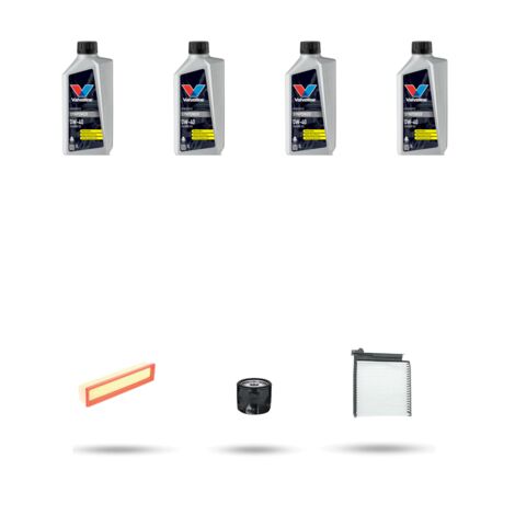 Kit tagliando 3 FILTRI e 4L OLIO compatibile con Renault Clio III 1.2 16v 55kw Dal 2005