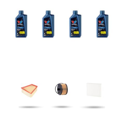 Kit tagliando 3 FILTRI e 4L OLIO compatibile con Renault Megane IV 1.0 Tce 115 84kw dal 2020