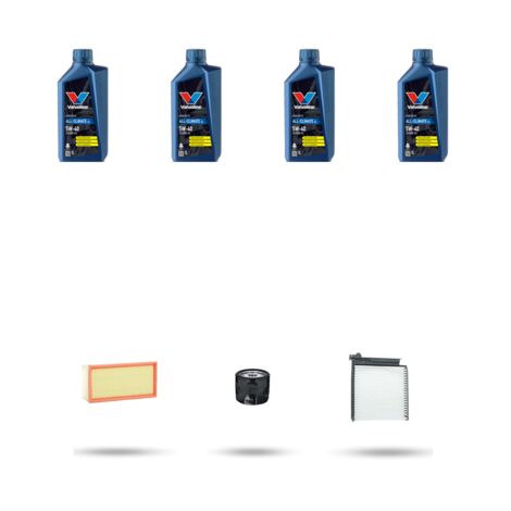 Kit tagliando 3 FILTRI e 4L OLIO compatibile con Renault Modus / Grand Modus 1.2 48kw Dal 2005