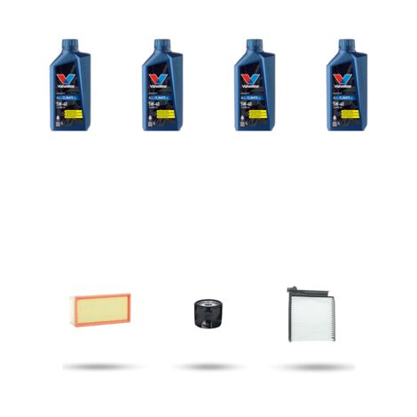 Kit tagliando 3 FILTRI e 4L OLIO compatibile con Renault Modus / Grand Modus 1.2 55kw Dal 2004