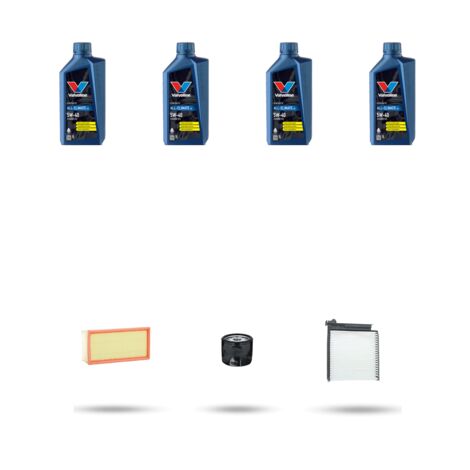 Kit tagliando 3 FILTRI e 4L OLIO compatibile con Renault Modus / Grand Modus 1.2 76kw Dal 2011
