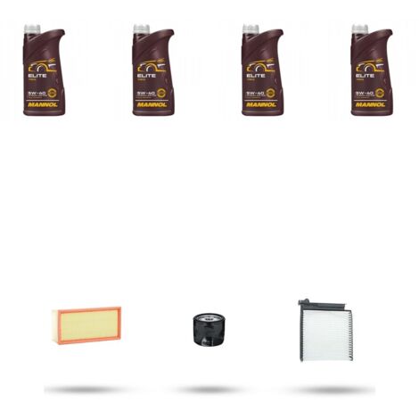 Kit tagliando 3 FILTRI e 4L OLIO compatibile con Renault Modus / Grand Modus 1.2 76kw Dal 2011