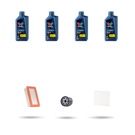 Kit tagliando 3 FILTRI e 4L OLIO compatibile con Renault Twingo III 1.0 Sce 48kw Dal 2014