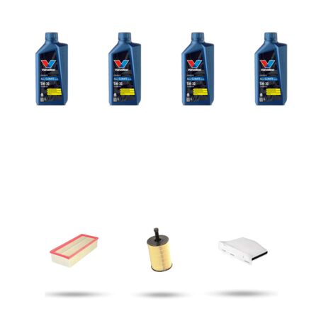 Kit tagliando 3 FILTRI e 4L OLIO compatibile con Seat Altea / Altea XL / Freetrack 2.0 TDI 100kw dal 2004