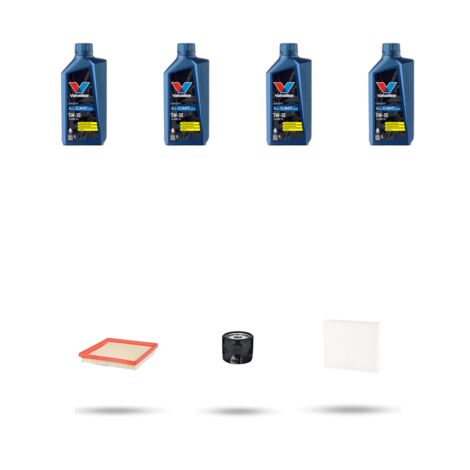 Kit tagliando 3 FILTRI e 4L OLIO compatibile con Seat Arona (KJ) 1.6 MPI 81kw Dal 2017