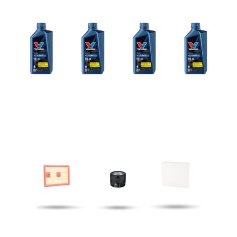 Kit tagliando 3 FILTRI e 4L OLIO compatibile con Seat Ateca (KH) 1.4 TSI 110kw Dal 2016