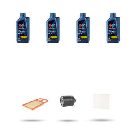 Kit tagliando 3 FILTRI e 4L OLIO compatibile con Seat Cordoba III 1.6 16v 74kw dal 2003 al 2009