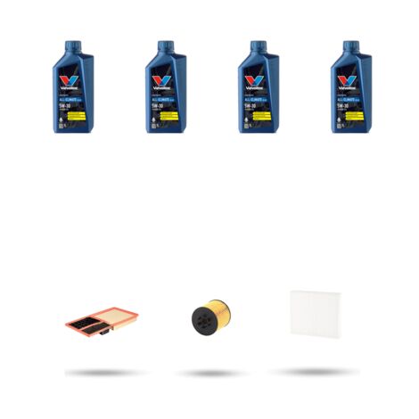 Kit tagliando 3 FILTRI e 4L OLIO compatibile con Seat Cordoba III 1.6 16v 77kw dal 2006 al 2009