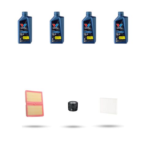 Kit tagliando 3 FILTRI e 4L OLIO compatibile con Seat Ibiza V 1.0 TGI 66kw Dal 2017