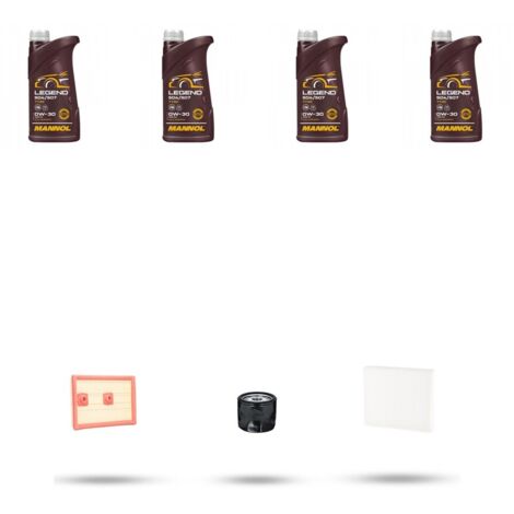 Kit tagliando 3 FILTRI e 4L OLIO compatibile con Seat Leon III 1.2 TSI 77kw Dal 2012