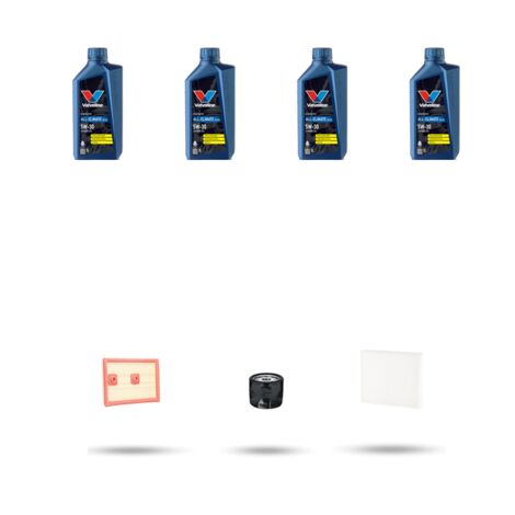 Kit tagliando 3 FILTRI e 4L OLIO compatibile con Seat Leon III 1.4 TSI 110kw Dal 2014