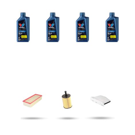 Kit tagliando 3 FILTRI e 4L OLIO compatibile con Seat Toledo III (5P2) 2.0 TDI 103kw dal 2004