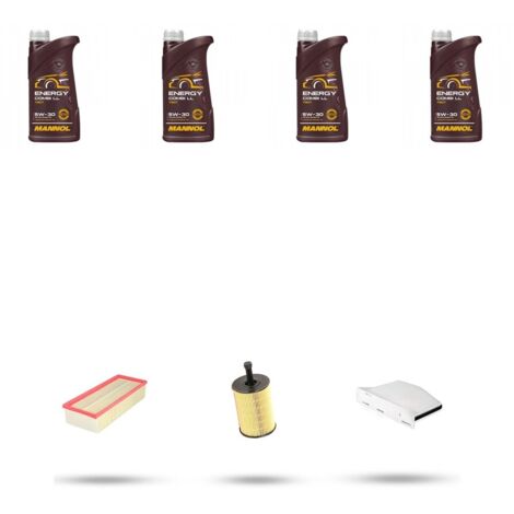 Kit tagliando 3 FILTRI e 4L OLIO compatibile con Seat Toledo III (5P2) 2.0 TDI 125kw dal 2006