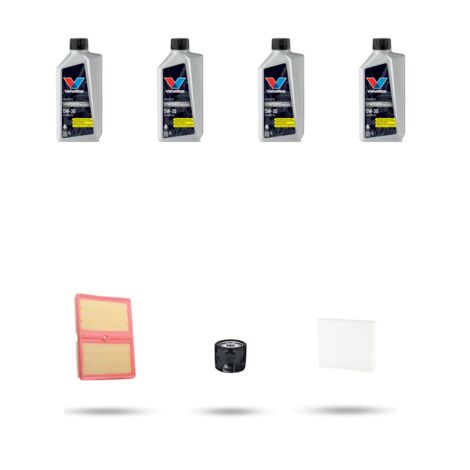 Kit tagliando 3 FILTRI e 4L OLIO compatibile con Seat Toledo IV (KG3) 1.0 TSI 70kw dal 2017