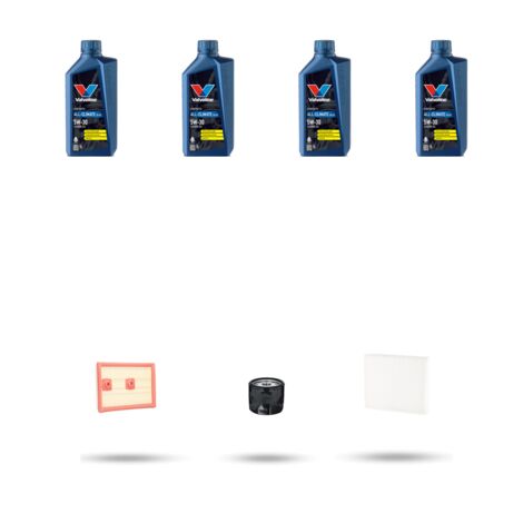 Kit tagliando 3 FILTRI e 4L OLIO compatibile con Seat Toledo IV (KG3) 1.4 TSI 92kw dal 2015