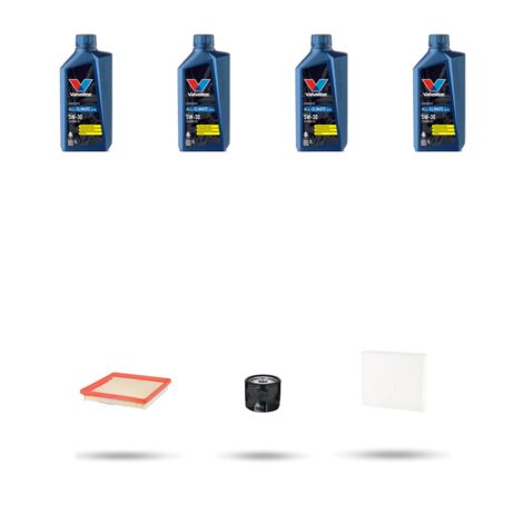 Kit tagliando 3 FILTRI e 4L OLIO compatibile con Seat Toledo IV (KG3) 1.6 81kw dal 2015