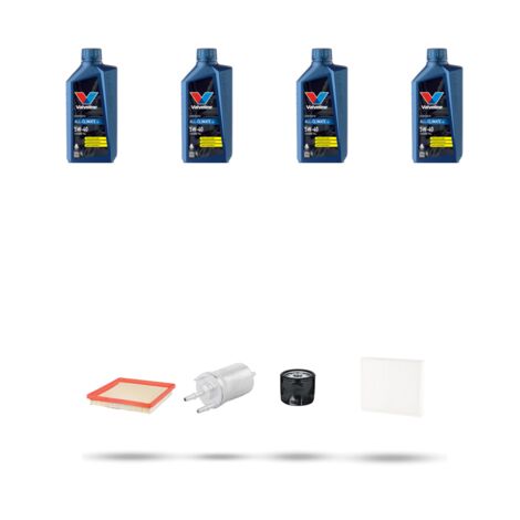 Kit tagliando 3 FILTRI e 4L OLIO compatibile con Skdoa Rapid (NH3,NH1) 1.6 81kw dal 2015