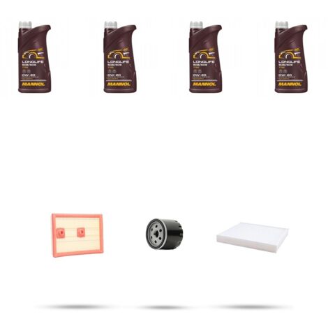 Kit tagliando 3 FILTRI e 4L OLIO compatibile con Skoda Octavia IV 1.4 TSI 110kw Dal 2020
