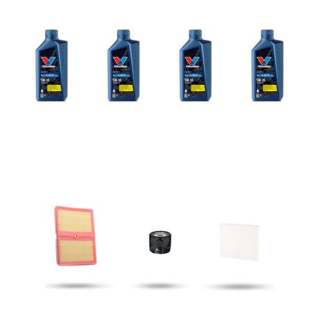 Kit tagliando 3 FILTRI e 4L OLIO compatibile con Skoda Scala 1.0 TSI 70kw Dal 2019