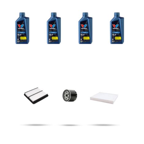 Kit tagliando 3 FILTRI e 4L OLIO compatibile con Ssangyong Tivoli 1.6 94kw dal 2015