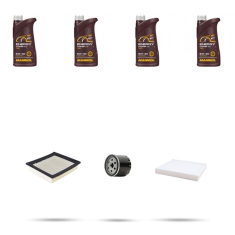 Kit tagliando 3 FILTRI e 4L OLIO compatibile con Ssangyong XLV 1.6 CNG 94kw dal 2018