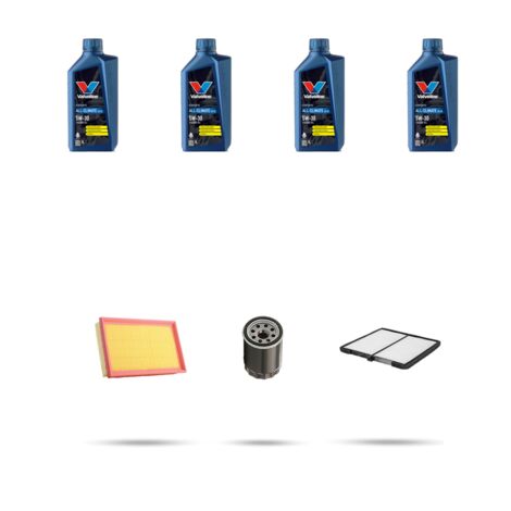 Kit tagliando 3 FILTRI e 4L OLIO compatibile con Subaru Justy III 1.3 16v 69kw dal 2003